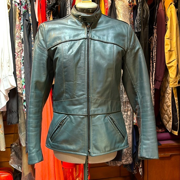 Vintage quilted British style moto jacket - Picture 1 of 10